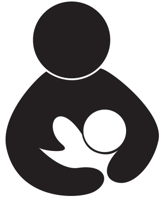 icon of mother nursing child after inquiring about placenta encapsulation safety